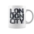 I Love London、クールでレトロなロンドンのファッショングラフィックデザイン。 コーヒーマグ