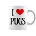 I Love Pugs I Heart Pugs Dog Lover Pet Puppy Dog Pug コーヒーマグ