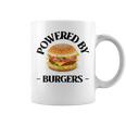 Powered By Burgers ファーストフード愛好家 面白いビーフバーガー コーヒーマグ