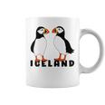 アイスランドのキュートなパフィン2個 コーヒーマグ