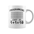 バイナリコーディングプログラミング 1110 バイナリコード コーヒーマグ