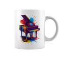ピアノ ティー 楽器 ピアノ 長袖tシャツ コーヒーマグ