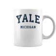 ミシガン州イェールミシガン州ヴィンテージアスレチックスポーツデザイン コーヒーマグ