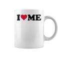 レッドハートデザイン I Love Me コーヒーマグ