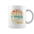 ヴィンテージカー 1986 年3月 40 歳の誕生日 1986 年のクラシックカー コーヒーマグ