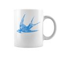 古びたツバメの青い鳥 シルエット 鳥 鳥 イラスト コーヒーマグ
