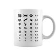猫の手も借りたい 視力検査表パロディ コーヒーマグ