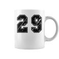 背番号 29 チーム短大スポーツ背番号付きユニフォーム コーヒーマグ