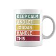 落ち着いて、ジョーダンにこの面白いレトロな引用を任せてください コーヒーマグ