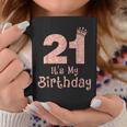 21 It's My Birthday 21歳 Happy 21歳の誕生日 女の子 コーヒーマグ 面白い贈り物