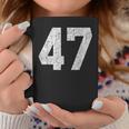 47 ジャージユニフォーム バーシティ スポーツ番号 47歳の誕生日 コーヒーマグ 面白い贈り物