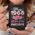 60歳 1966年5月 花柄 60歳 誕生日 男性 女性 コーヒーマグ 面白い贈り物