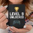 9歳 誕生日シャツ 男の子 女の子 ギフト 9歳 レベルアップ ゲーマー コーヒーマグ 面白い贈り物