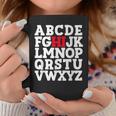 Abcのhiおかしいこんにちはアルファベット学生教師グリーティング コーヒーマグ 面白い贈り物