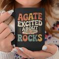 Agate Excited About Rocks ロック地質学オタク コーヒーマグ 面白い贈り物
