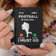 American Football Calling I Must Go ファニーコーチ メンズ レディース コーヒーマグ 面白い贈り物
