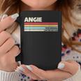 Angie パーソナライズ 名前 レトロ ヴィンテージ 70年代 80年代 90年代 誕生日 コーヒーマグ 面白い贈り物