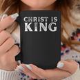 Christ Is King 忠実なキリスト教信者・崇拝者 コーヒーマグ 面白い贈り物