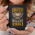 The Craziest Bikers Are Born 1961 Motorcycle 62Th Birthday コーヒーマグ 面白い贈り物