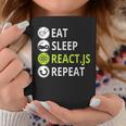 Eatleep ReactJs Repeat Javascriptプログラマー用 コーヒーマグ 面白い贈り物