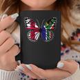 England South Africa Butterfly Half English South African Coffee Mug Unique Gifts England South Africa Butterfly Half English South African Coffee Mug Unique Gifts