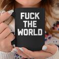 Fuck The World 面白いことわざ 皮肉なかわいいクールなノベルティ コーヒーマグ 面白い贈り物