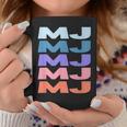 Modern Repeated Text Mj コーヒーマグ 面白い贈り物