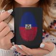 Haiti Flag Fingerprint Haitian For Haitians コーヒーマグ 面白い贈り物