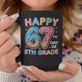 Happy 67th Day Of 5th Grade Ice Cream Drip 67 Days Kids Coffee Mug Unique Gifts