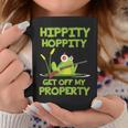 Hippity Hoppity Get Off My Property 面白いカエルミームギフト コーヒーマグ 面白い贈り物
