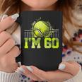 I'm 60 ラケット スポーツ テニス 選手 大人 還暦 コーヒーマグ 面白い贈り物