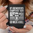 If Genders Confuse You Go Milk A Bull Usa 国旗 アメリカ 長袖tシャツ コーヒーマグ 面白い贈り物