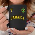 Jamaica チームサッカー ジャマイカ Number 7Occer コーヒーマグ 面白い贈り物