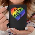 Lgbt Love Is Lovetシャツレトロハートゲイレズビアンプライド月間 コーヒーマグ 面白い贈り物