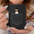 Linux Tux In A Pocket ポケットの中のlinuxタックス面白いペンギンsysadminit管理者 コーヒーマグ 面白い贈り物