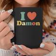 I Love Damon I Heart Damon レッド ハート バレンタイン コーヒーマグ 面白い贈り物