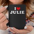 I Love Julie 私は愛する Julie コーヒーマグ 面白い贈り物