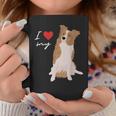 I Love My & Red Merle ボーダーコリー ドッグラバー。 コーヒーマグ 面白い贈り物
