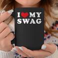 I Love Mywag アイ・ラブ・マイ・スワッグ、アイ・ハート・マイ・スワッグ 長袖tシャツ コーヒーマグ 面白い贈り物
