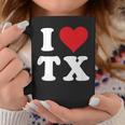 I Love Tx Initials I Heart TX First Last NameX コーヒーマグ 面白い贈り物