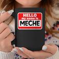 Meche Hello Hi My Name Is ネームオン カスタム コーヒーマグ 面白い贈り物