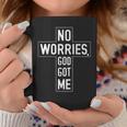 No Worries God-Got Me キリスト教 宗教 信仰 イエス 聖書 コーヒーマグ 面白い贈り物
