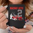 Racing Into 2Nd Birthday レースカー 2歳 幼児 男の子 コーヒーマグ 面白い贈り物