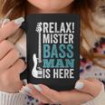 Relax Mister Bass Man Is Here ベースギター 楽器 ベーシスト コーヒーマグ 面白い贈り物