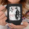 Samurai Giraffe Ninja Budo Japan Worrior Cherry Blosson コーヒーマグ 面白い贈り物