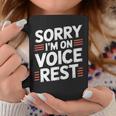 Sorry I'm Onoice Rest ボーカル合唱団の歌手休憩 コーヒーマグ 面白い贈り物