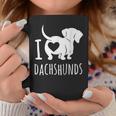 Wiener Dog ダックスフンド 犬 ペット愛好家 I Love Dachshunds コーヒーマグ 面白い贈り物