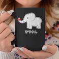 ぞうさん 象（牙 きば・りんご Hタイプ）【どうぶつフレンズ】面白 動物 イラスト コーヒーマグ 面白い贈り物