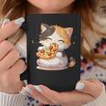 わがまま猫 ピザねこ ラーメン好き かわいい おもしろ マンガ コーヒーマグ 面白い贈り物