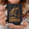 アイ・ラブ・ホース コーヒーマグ 面白い贈り物